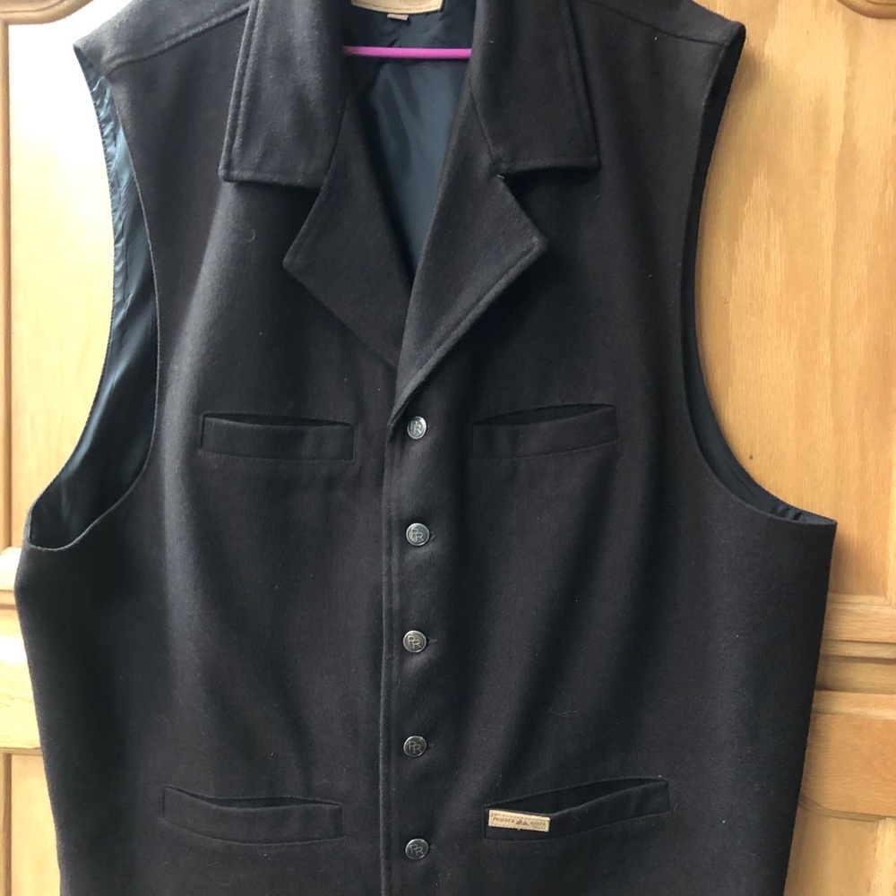 Men’s western wool vest